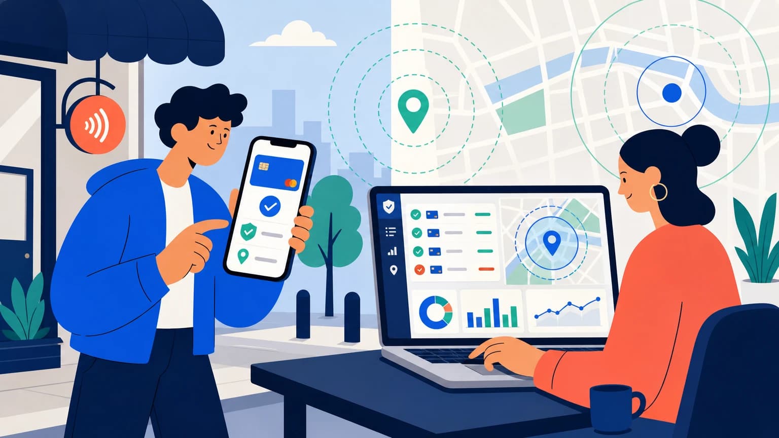 Secure Geo-Validated Fintech SDKs illustrated product use case