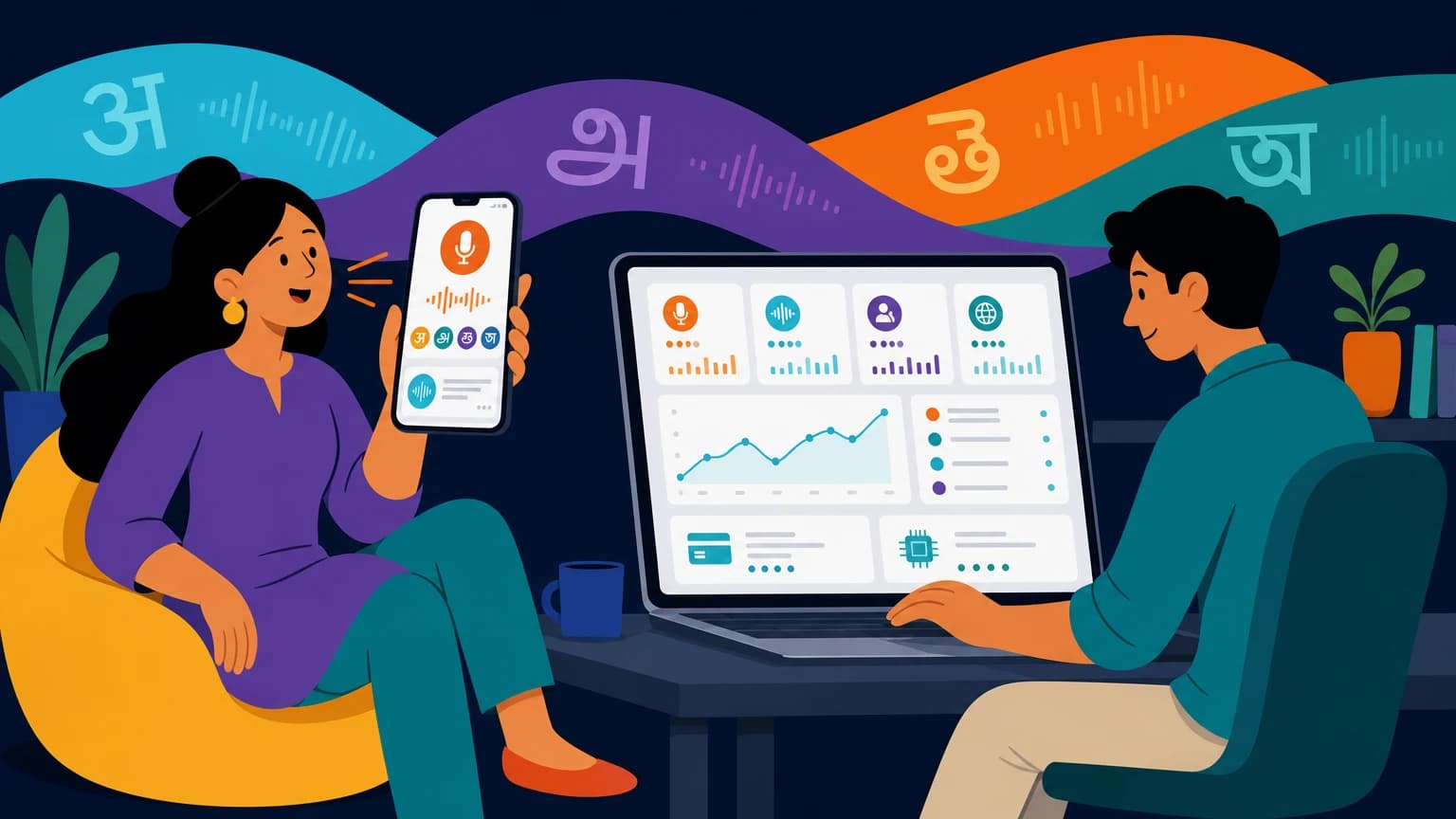 Indic AI Product and Developer Platform illustrated product use case
