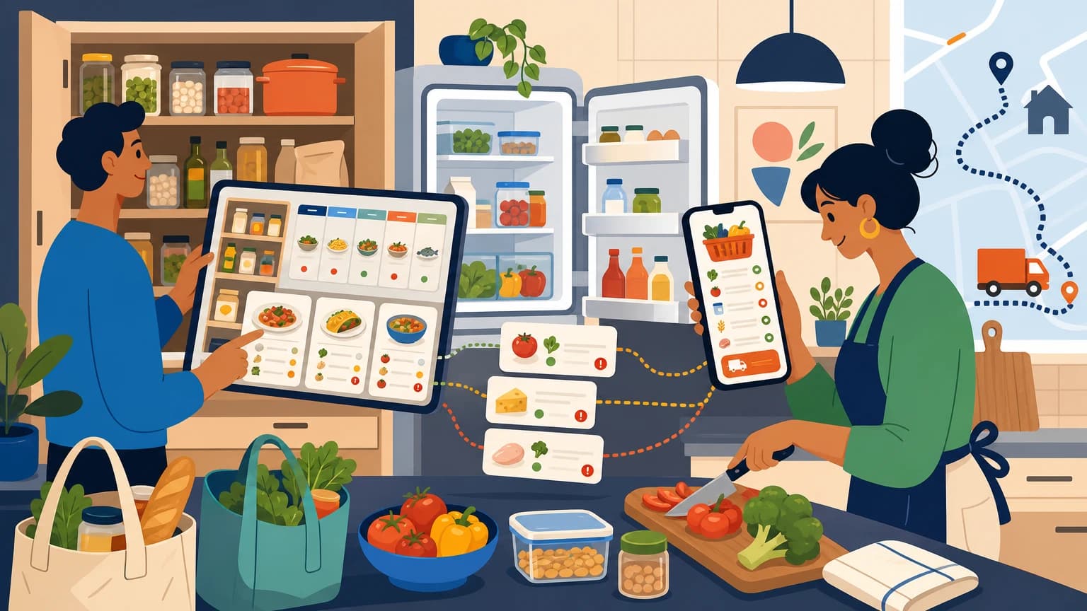 AI Grocery and Meal Planning Manager illustrated product use case