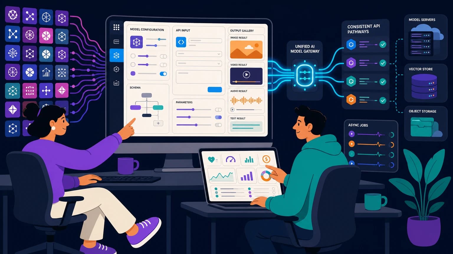 AI Gateway Platform and Model Infrastructure illustrated product use case